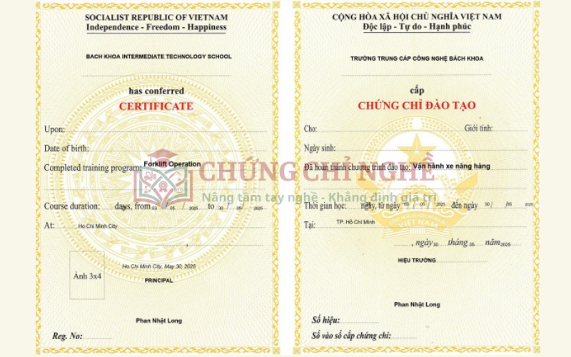 Cách nhận biết chứng chỉ lái Xe Nâng thật và hợp lệ
