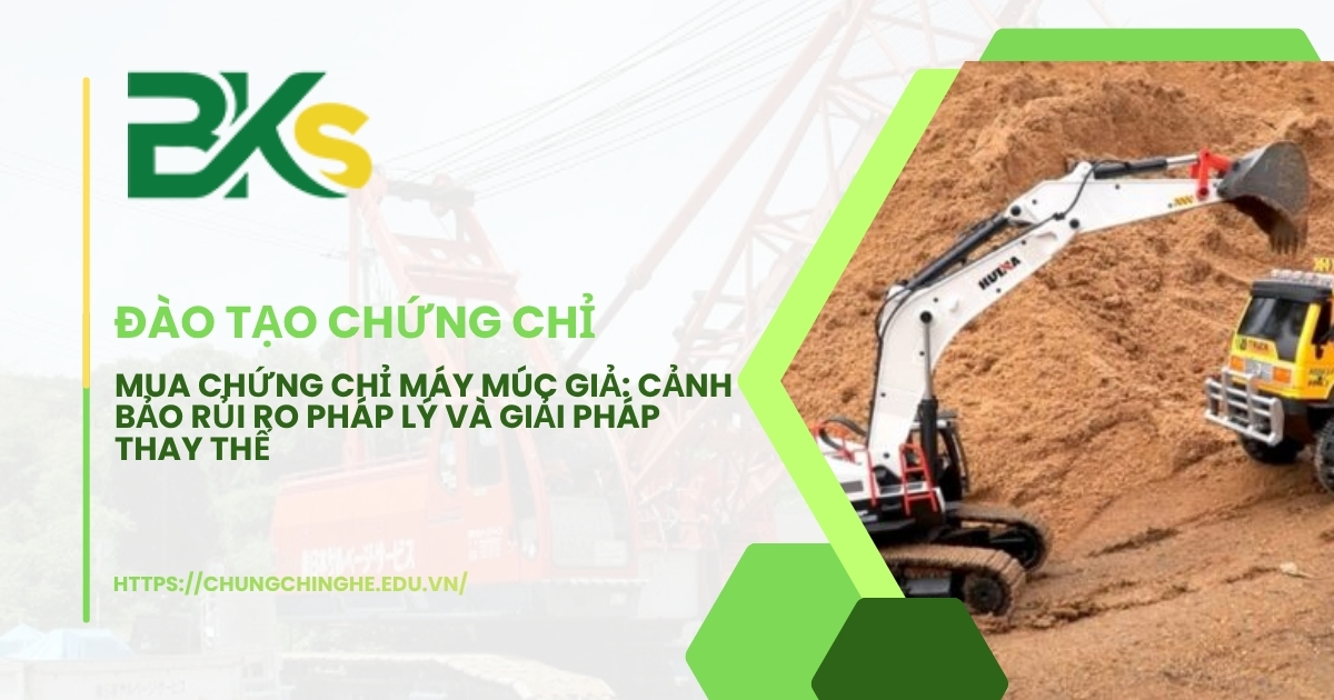 Có nên mua chứng chỉ máy múc không? Nên học ở đâu uy tín?