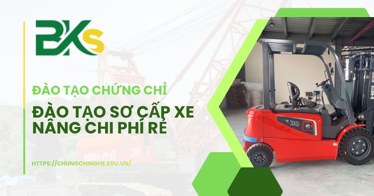Đào tạo sơ cấp xe nâng - chi phí rẻ