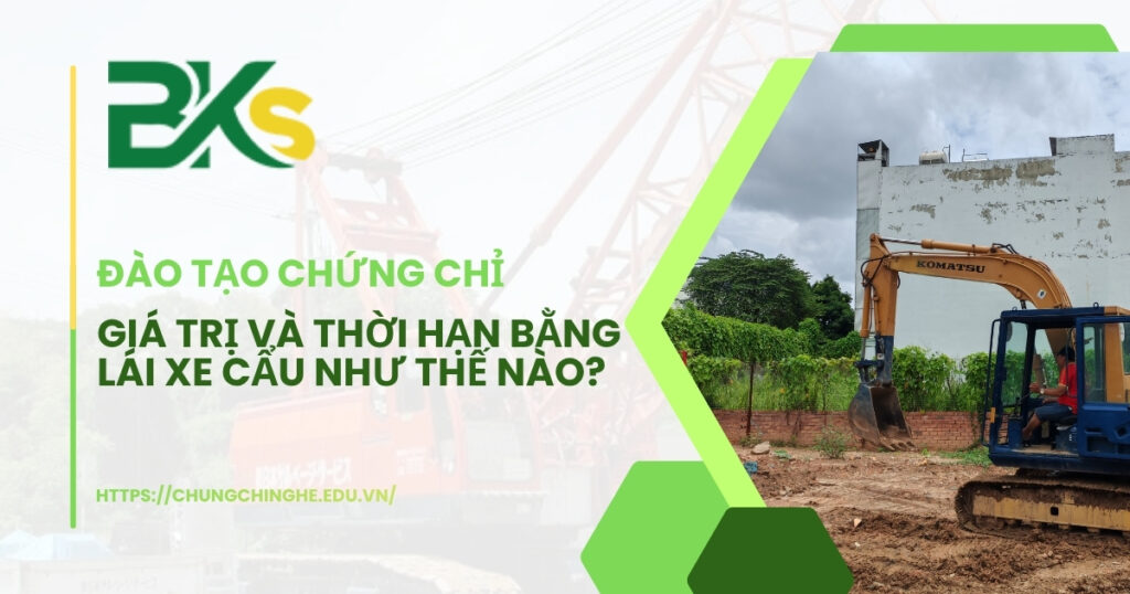 Giá trị và thời hạn bằng lái xe cẩu như thế nào? Nên học lái xe cẩu ở đâu?
