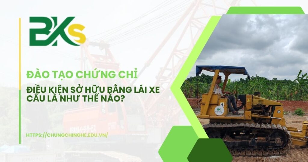 Điều kiện sở hữu bằng lái xe cẩu là như thế nào?