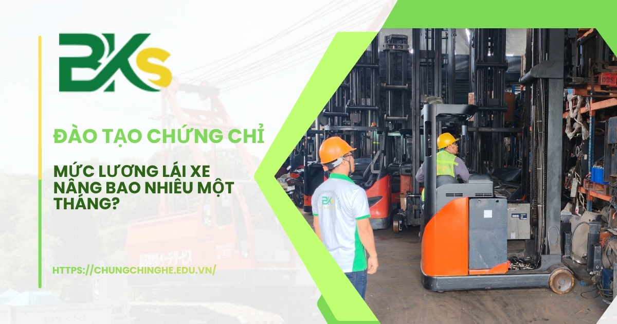 Mức lương lái xe nâng bao nhiêu một tháng?