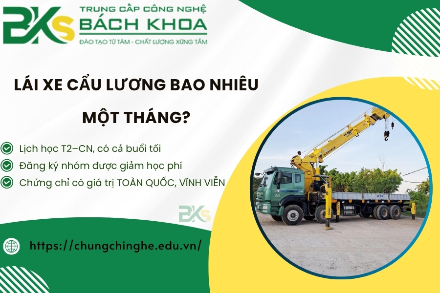 Lái Xe Cẩu lương bao nhiêu một tháng?