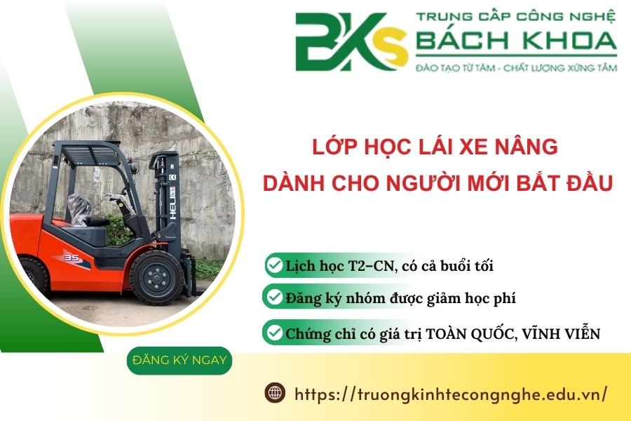 Lớp học Lái Xe Nâng dành cho người mới bắt đầu